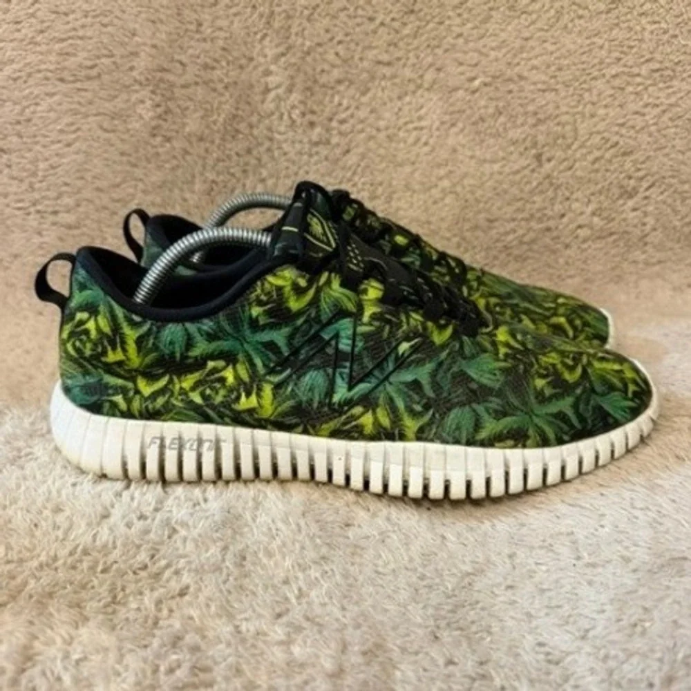 New Balance 99v1 Flexonic Tropical Print Green Shoes Womens Size 11 WX99WG EUC